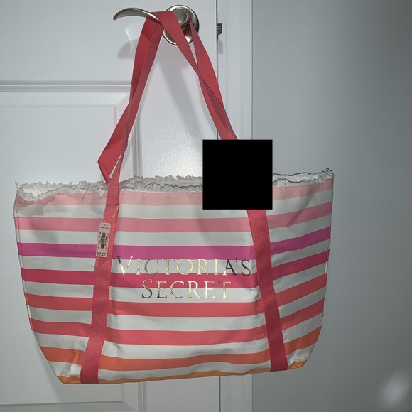 Victoria’s Secret Striped Tote bag NWT - Picture 4 of 6